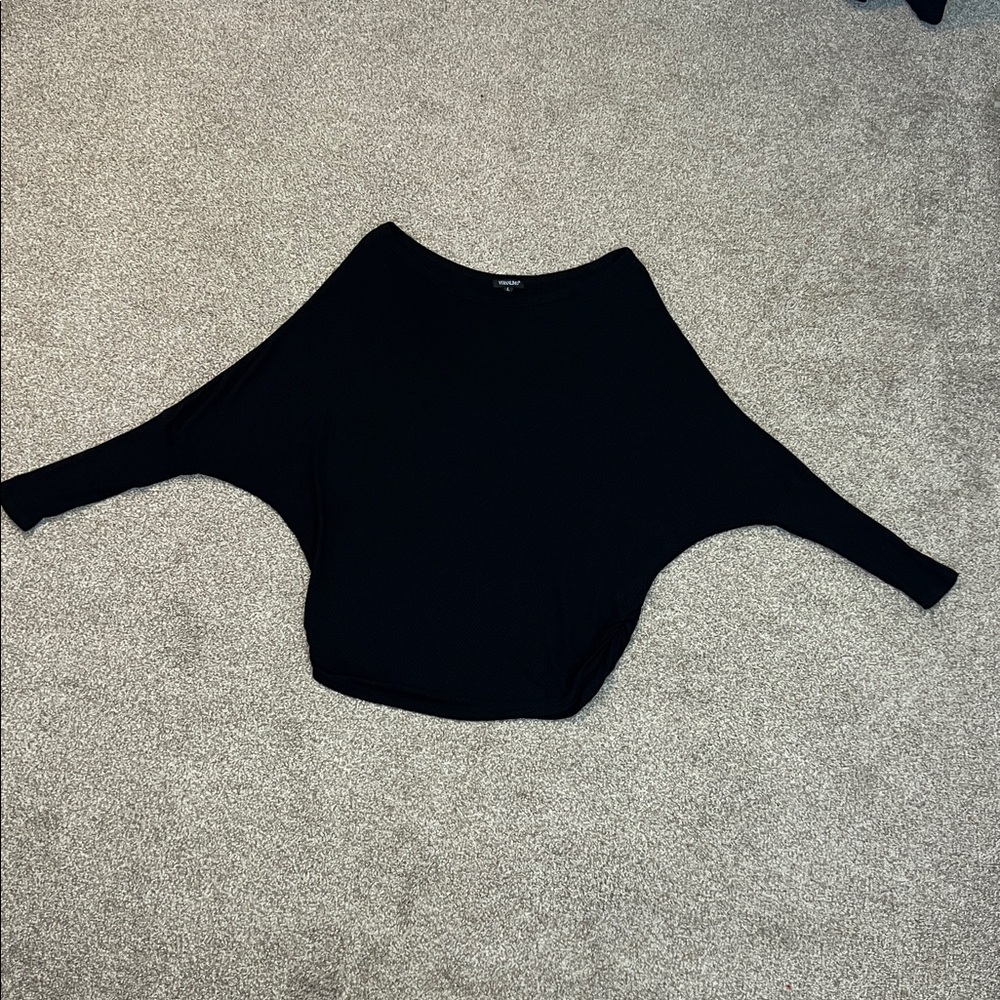 Black Draped Top - Picture 10 of 10